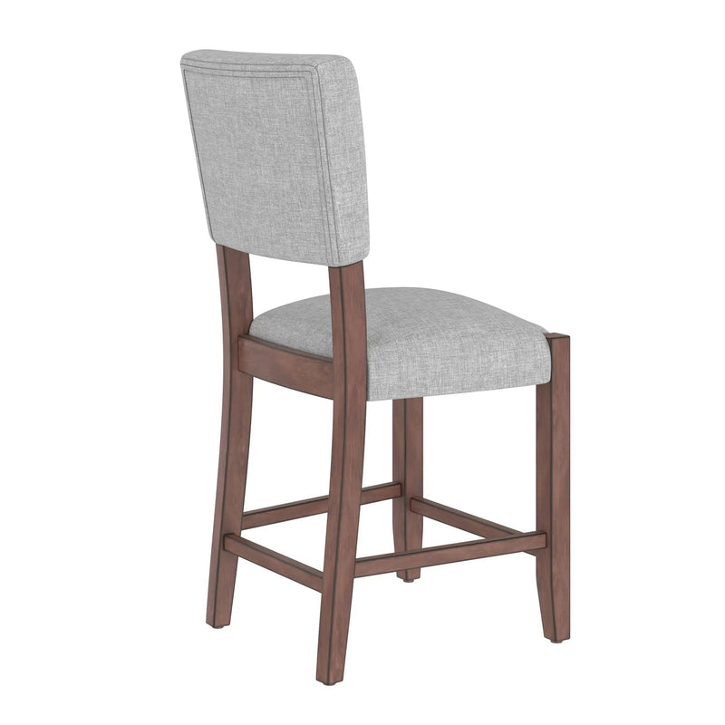 5 Piece Counter Height Dining Set, Bar Table With 4 Upholstered Chairs