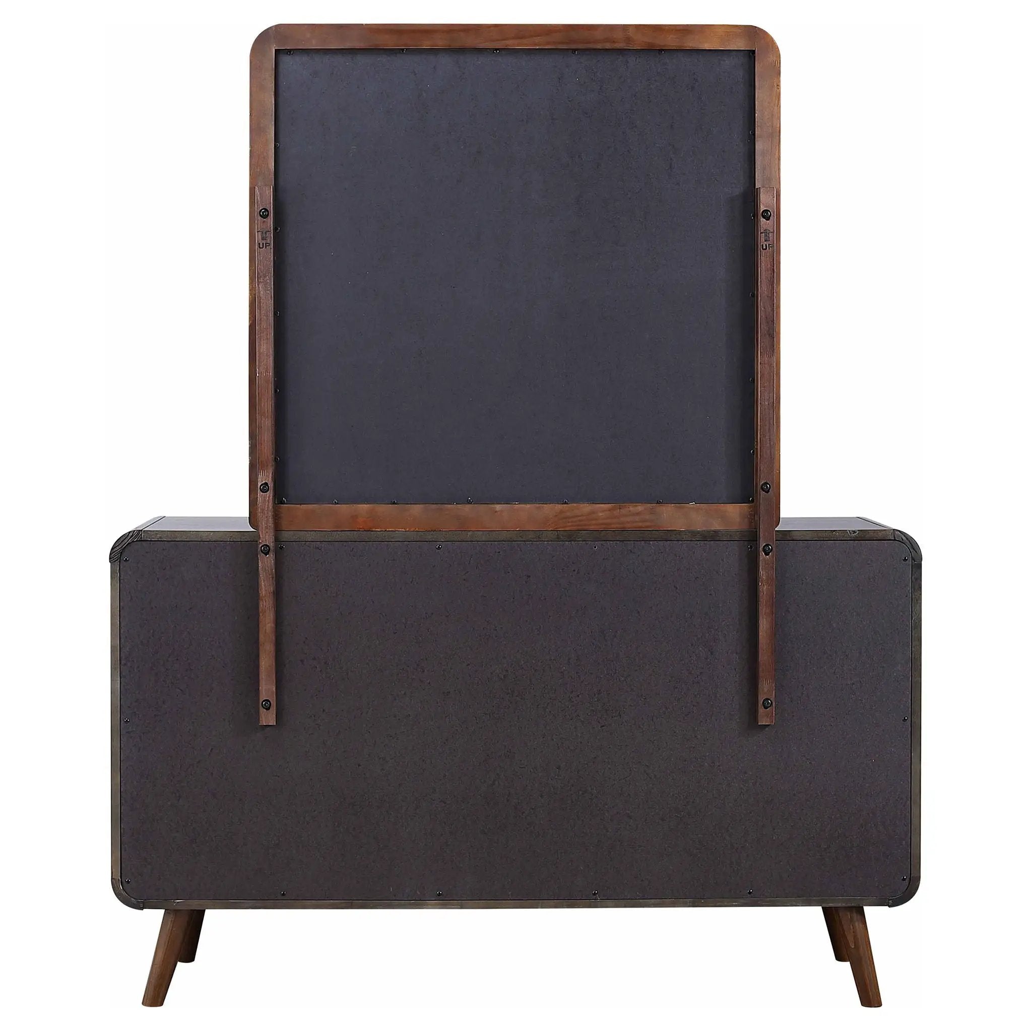 Robyn 6-drawer Dresser with Mirror Dark Walnut by Unique Piece Furniture