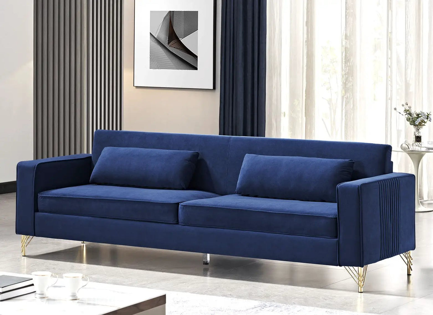 Aesthetic 3 Seater Couch With Classic Modern Appeal And Luxurious Soft Comfort by Unique Piece Furniture