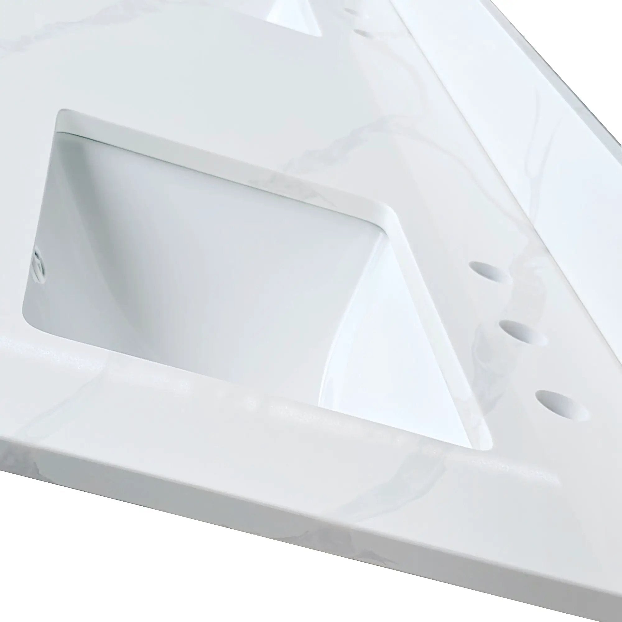 61-Inch Quartz Double Bathroom Vanity Top by HouseOfZazla