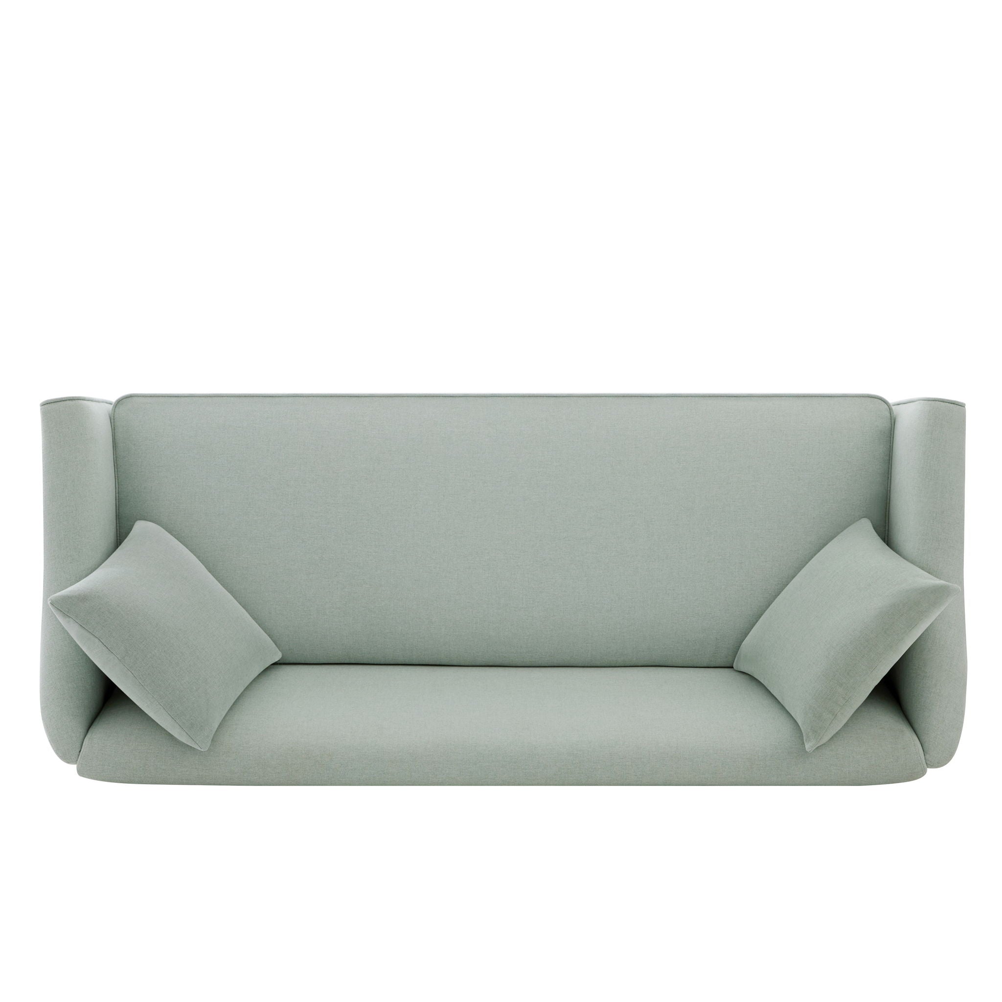 3 Seater Sofa With Wrap Around Armrests And Throw Pillows by HouseOfZazla