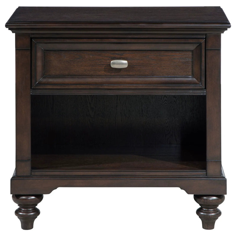 Andover 1-drawer Nightstand Bedside Table Dark Oak by Unique Piece Furniture