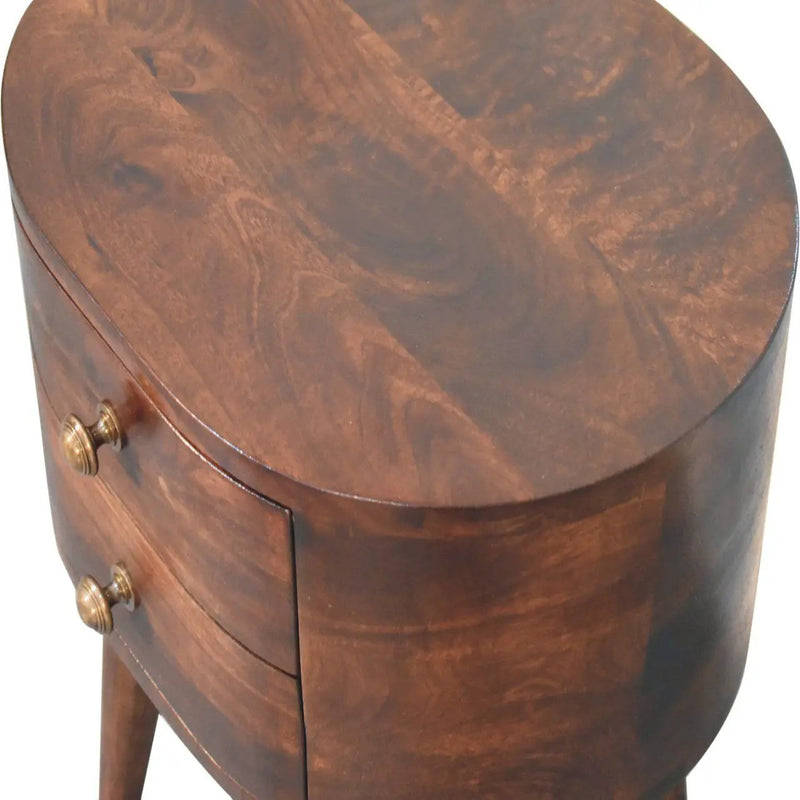 Rounded Bedside Table by Unique Piece Furniture