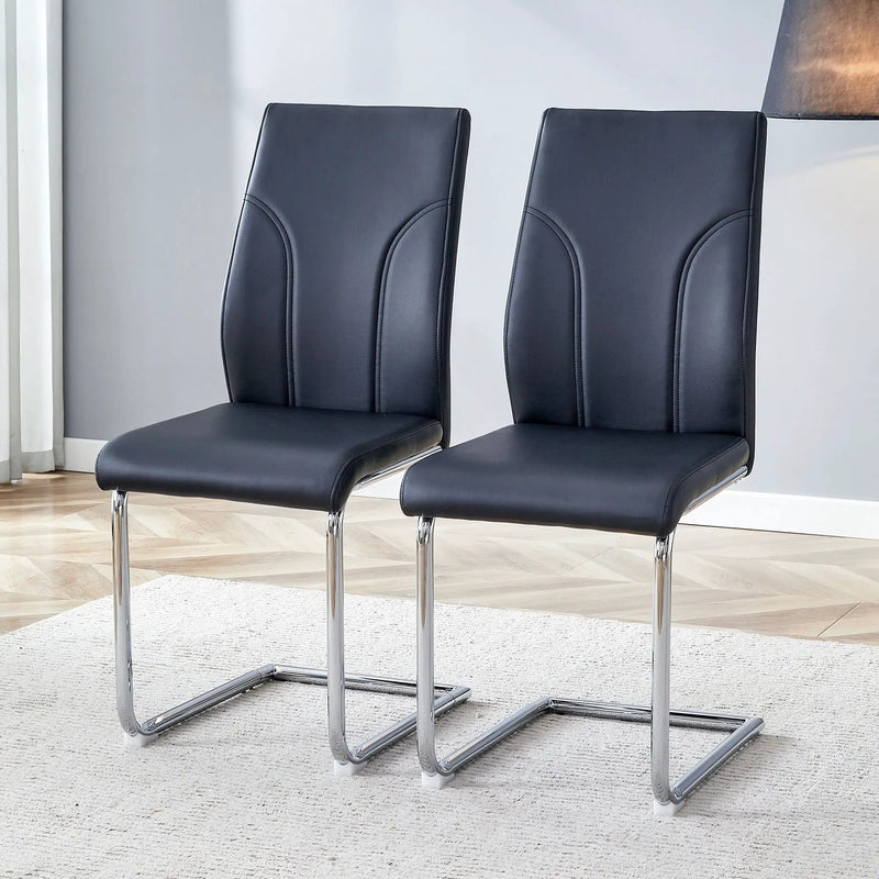 Modern Dining Chairs With High Backrest And Sturdy Legs by Unique Piece Furniture