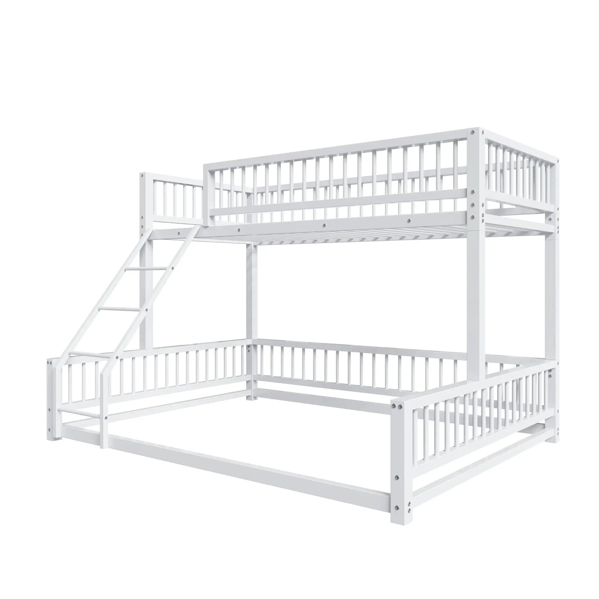 Bunk Bed With Ladder And Safety Guardrails by HouseOfZazla