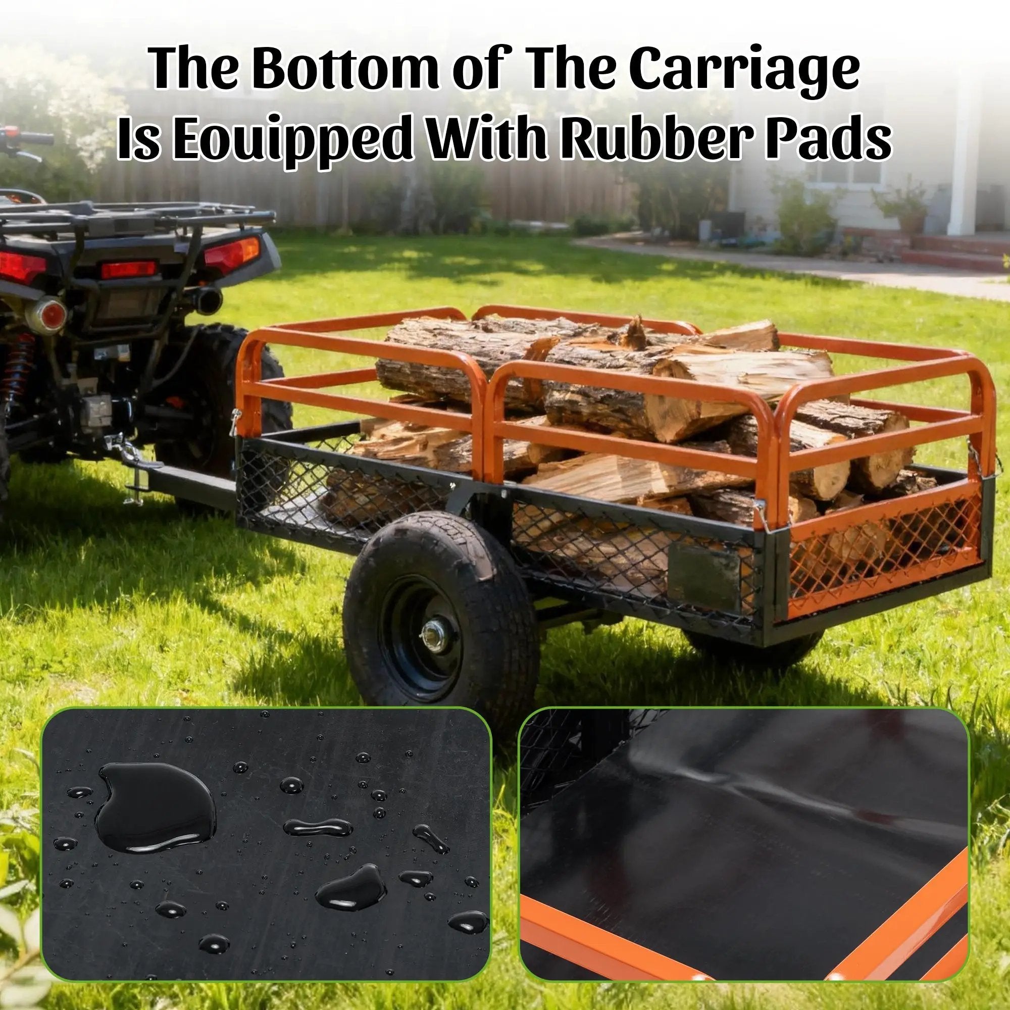 1500LBS Capacity 15 Cubic Feet Dump Cart Trailer by HouseOfZazla