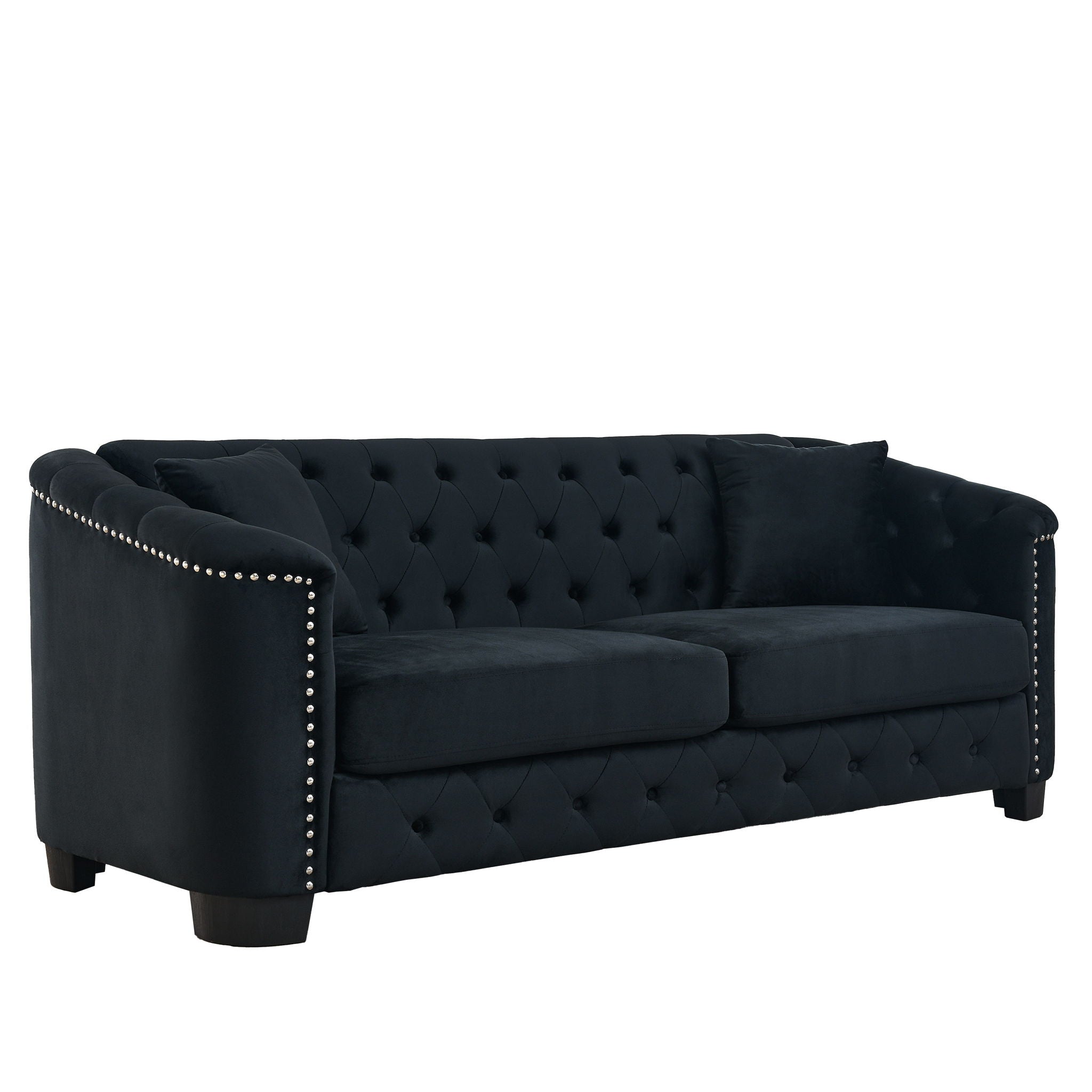 Modern Chesterfield Sofa With Tufted Backrest For Living Room by HouseOfZazla
