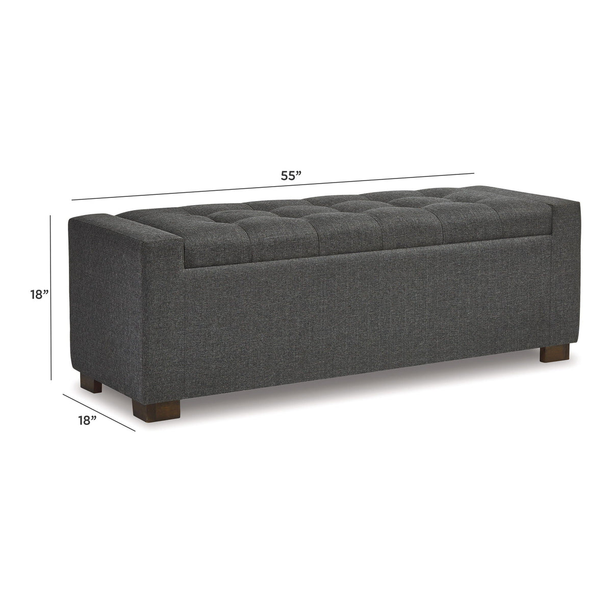 Cortwell - Storage Bench - Gray, photo 7 of 7