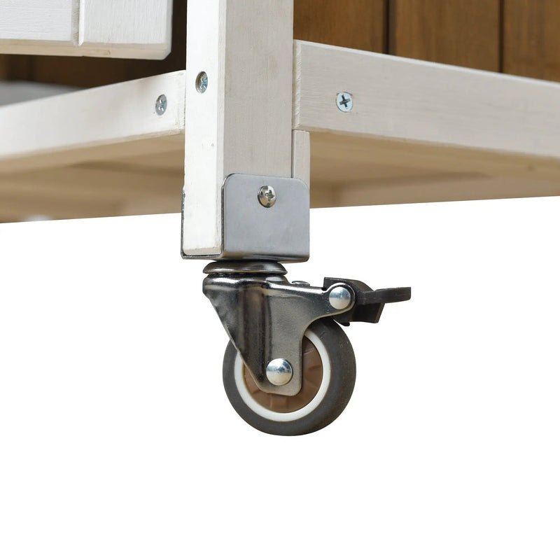 Foldable Outdoor Kitchen Island Patio Prep Station by HouseOfZazla