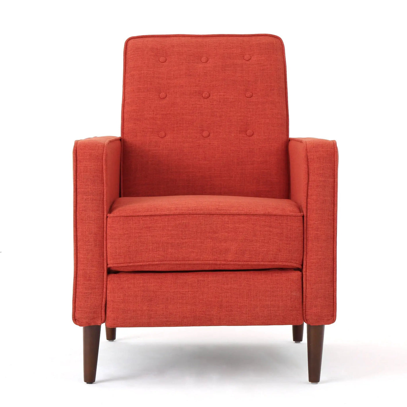 Mid-Century Modern Recliner With Button Tufted Waffle Stitch by Unique Piece Furniture