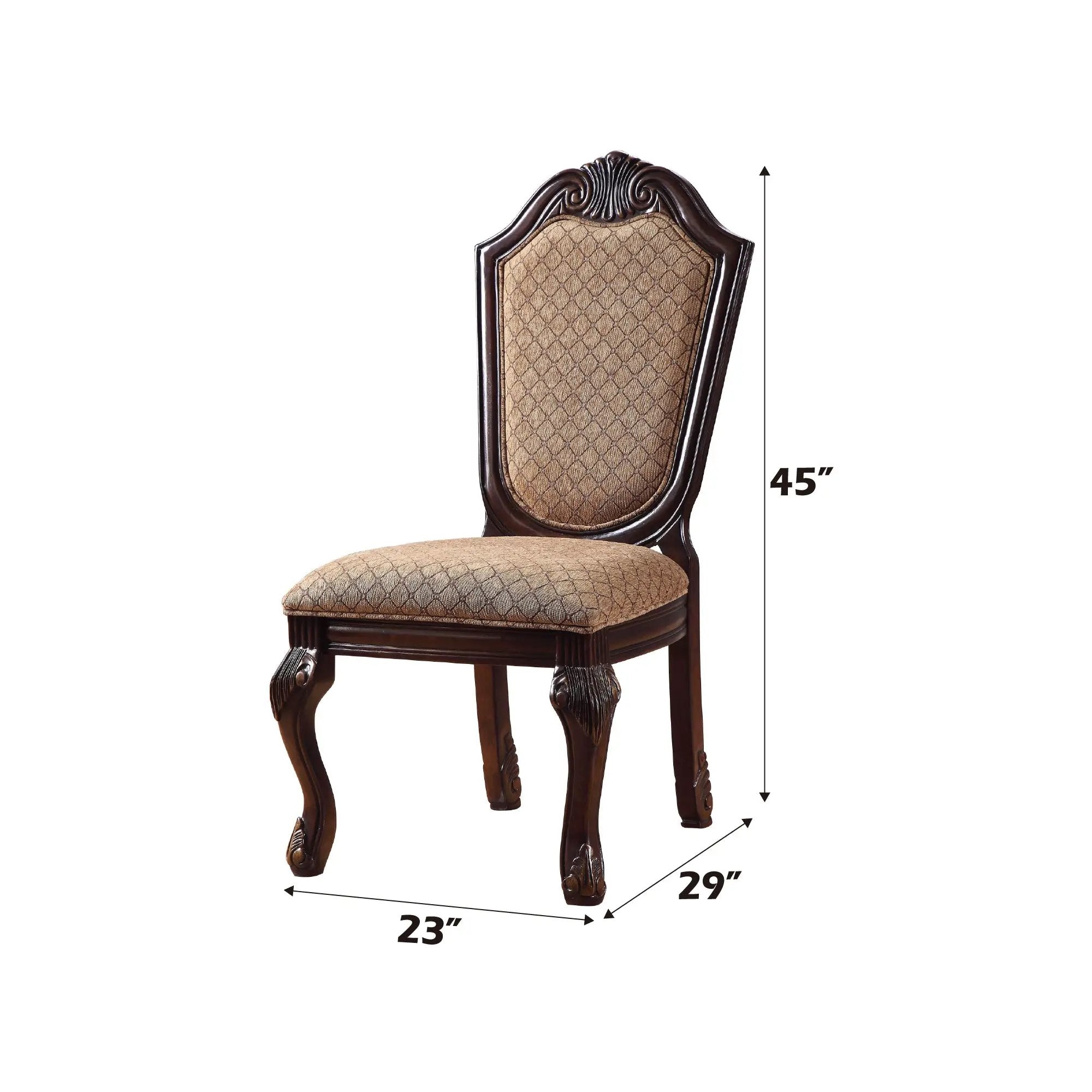 Chateau De Ville Fabric Armless Dining Chair by HouseOfZazla