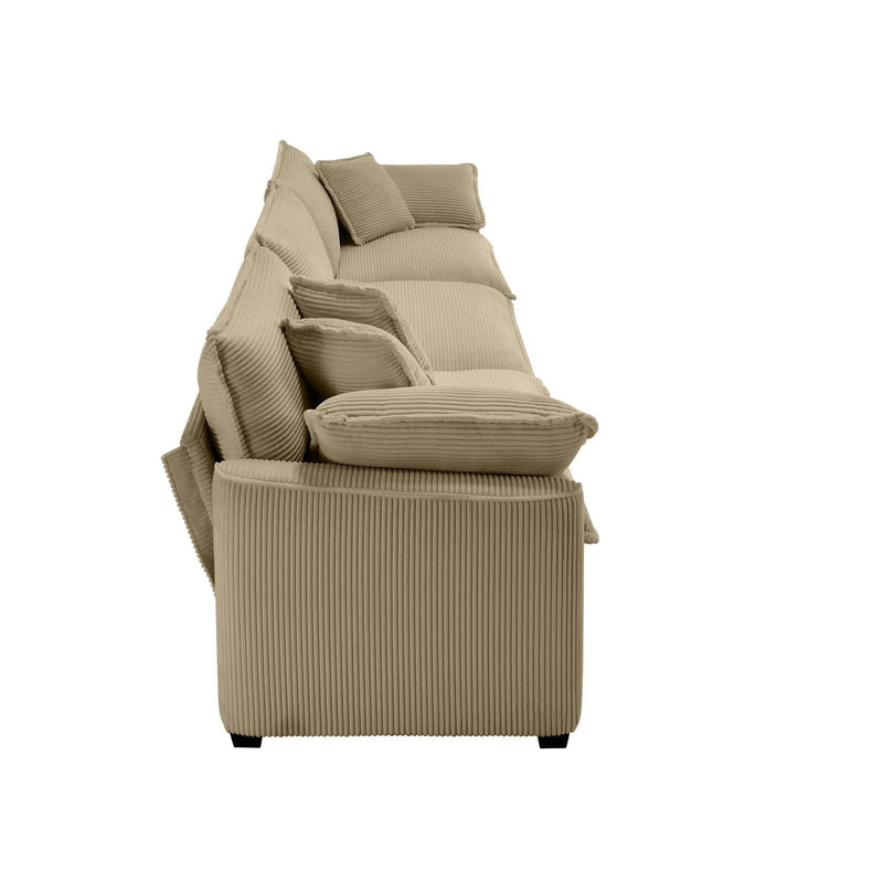 Elegant Oversized Sectional Sofa Set With Deep Seats And Flexible Layout by Unique Piece Furniture