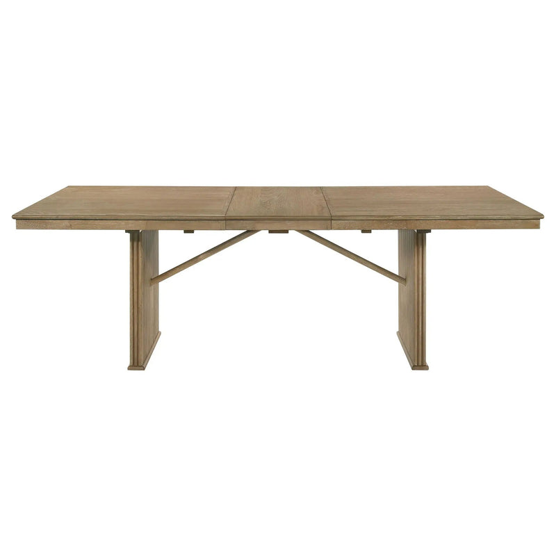 Adina 9-piece Extension Dining Set Distressed Light Brown by Unique Piece Furniture