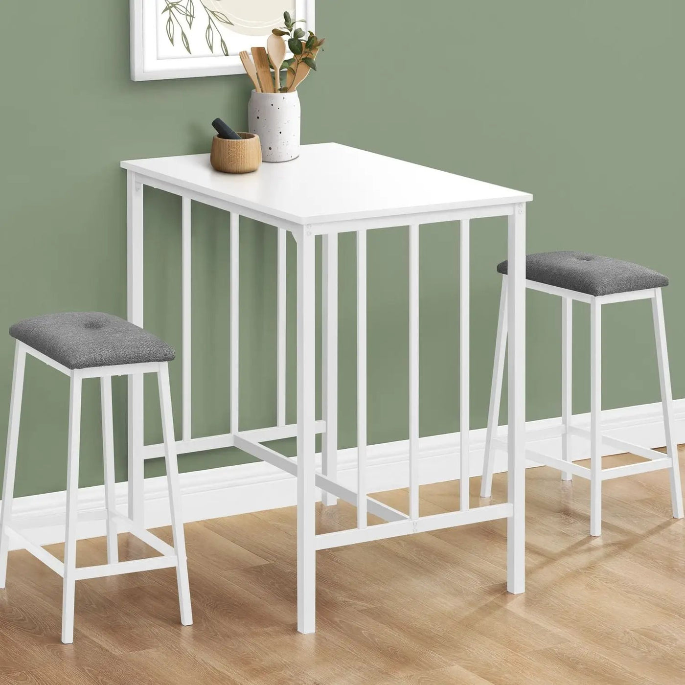 3 Pieces Dining Set, Counter Height, Rectangular, Small, Contemporary & Modern by Unique Piece Furniture