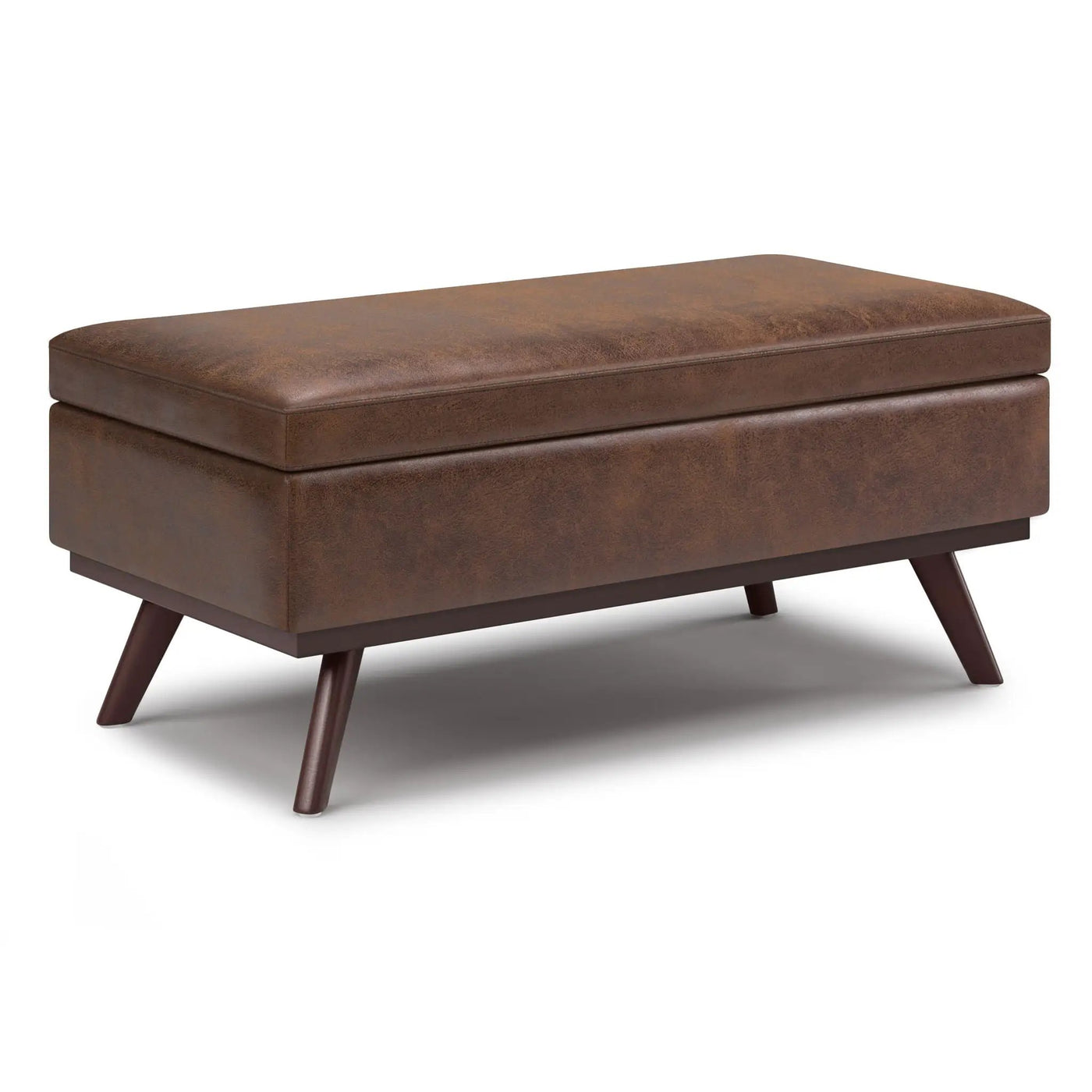Owen - Lift Top Large Coffee Table Storage Ottoman, Mid Century Style by HouseOfZazla