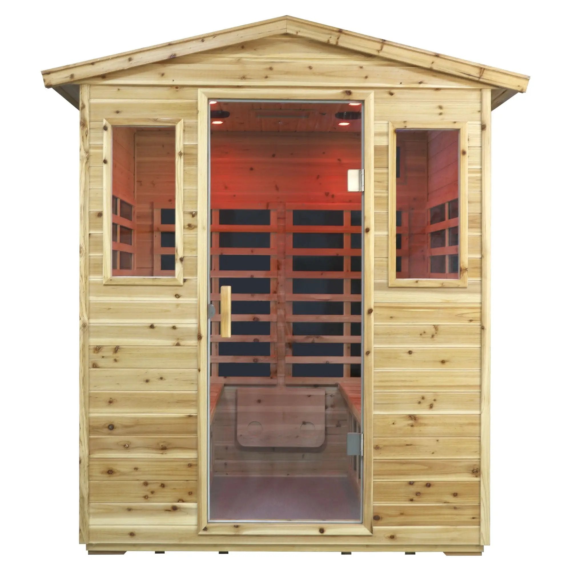 Four person Far-infrared Old fir outdoor sauna room by HouseOfZazla