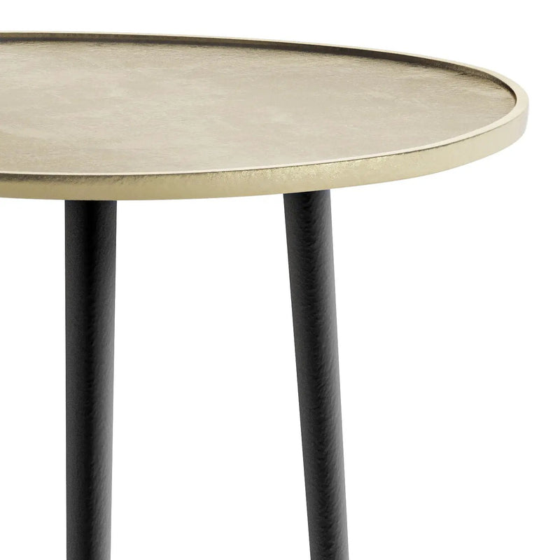 Tanner - Metal Side Table - Gold by HouseOfZazla