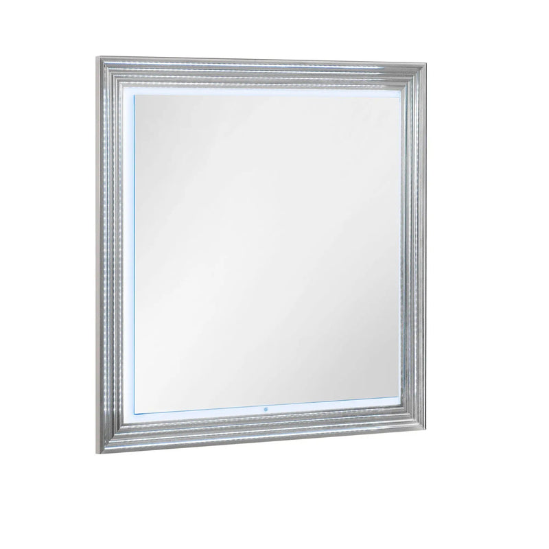 Moon - Marble Mirror With LED - White by HouseOfZazla