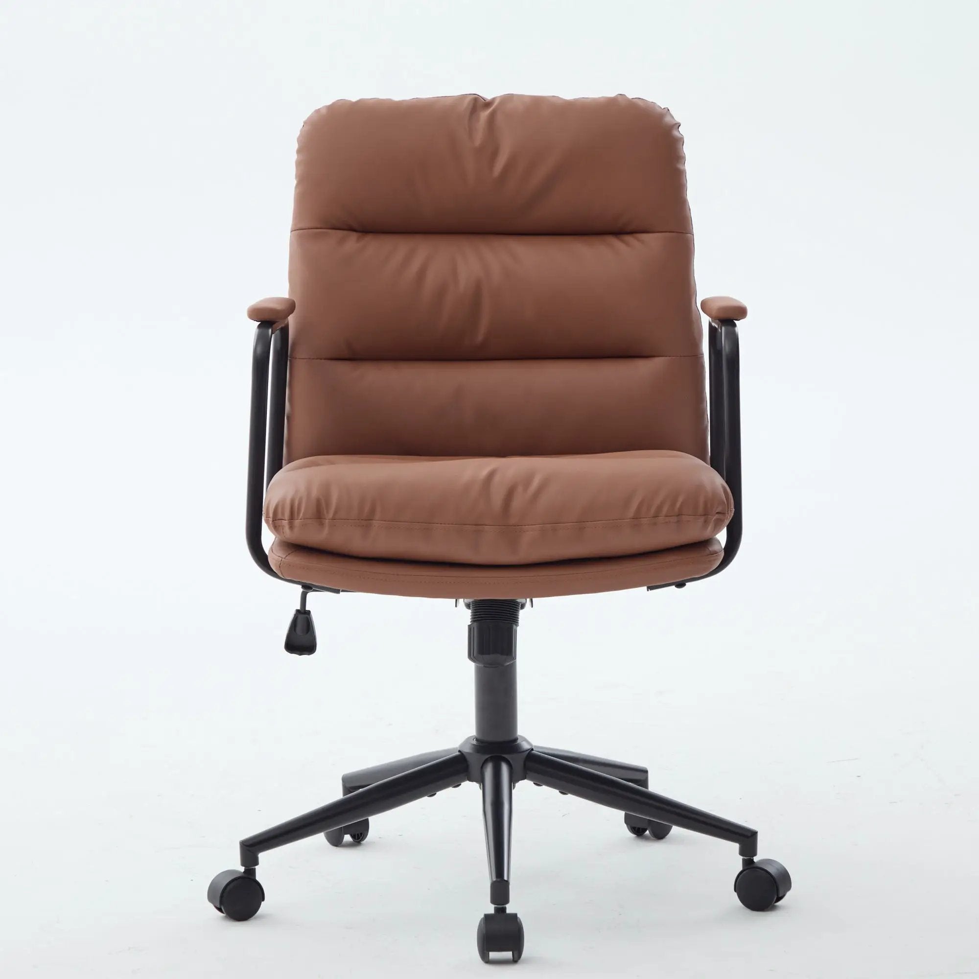 Mid Back Home Office Desk Task Chair with Wheels and Arms by HouseOfZazla