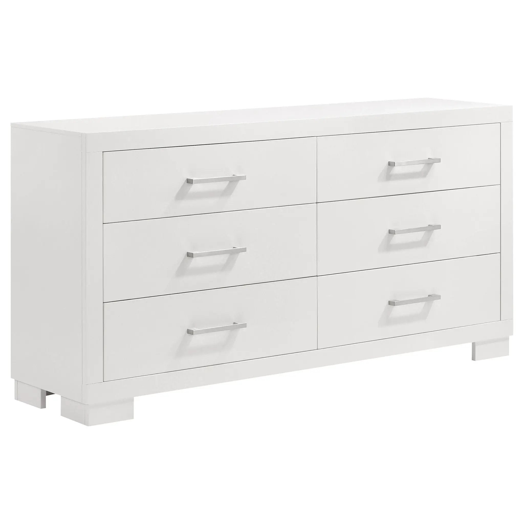 Jessica 6-drawer Dresser Snow White by Unique Piece Furniture