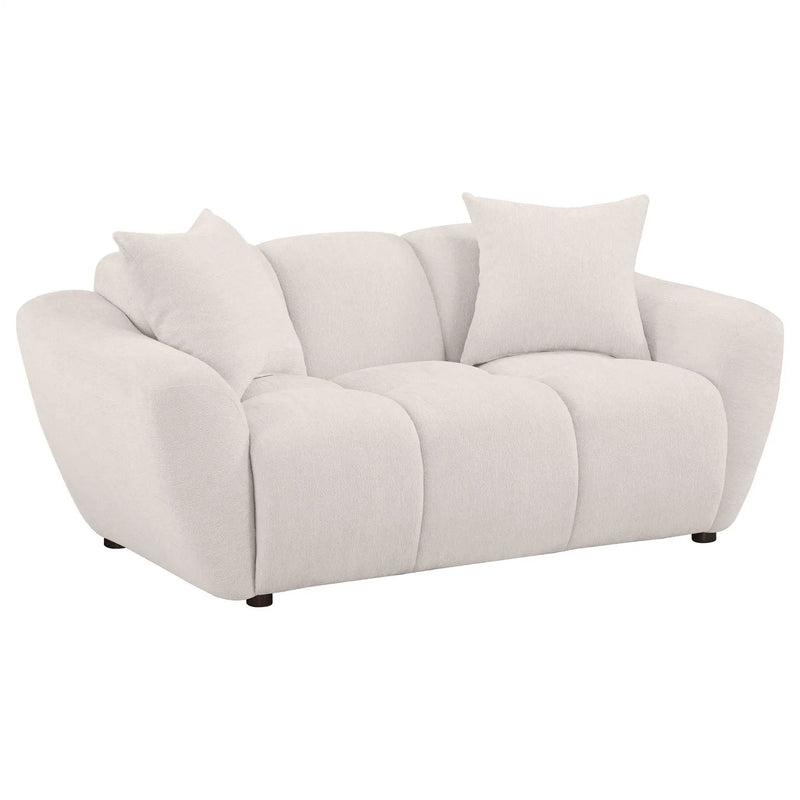 Destino 2-piece Chenille Splayed Arm Sofa Set Greige by Unique Piece Furniture