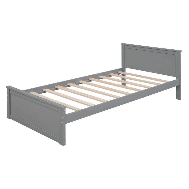 Loft Bed With A Twin Size Standalone Bed, Shelves, Desk, And Wardrobe by HouseOfZazla