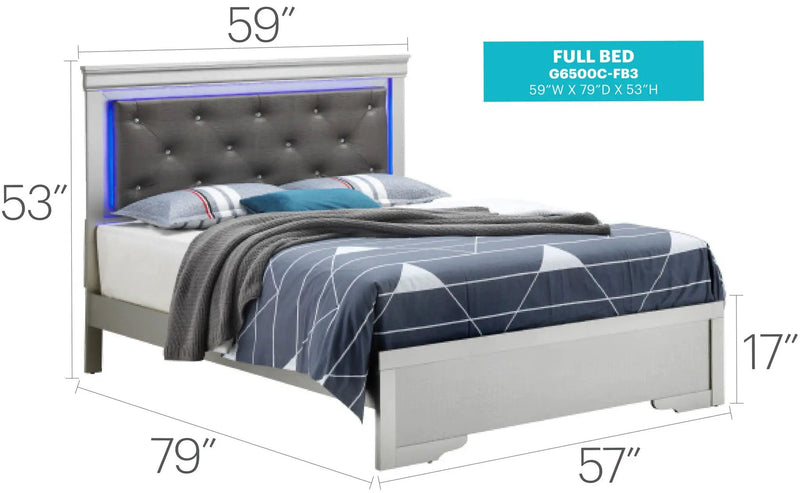 LED Elegant Bed by Unique Piece Furniture