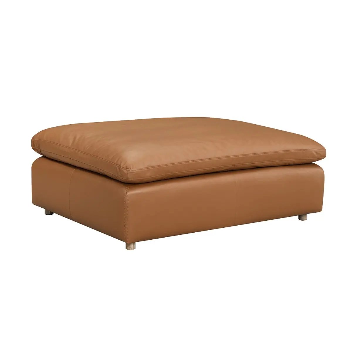 Brighton - Ottoman - Brown Top Grain Leather by Unique Piece Furniture