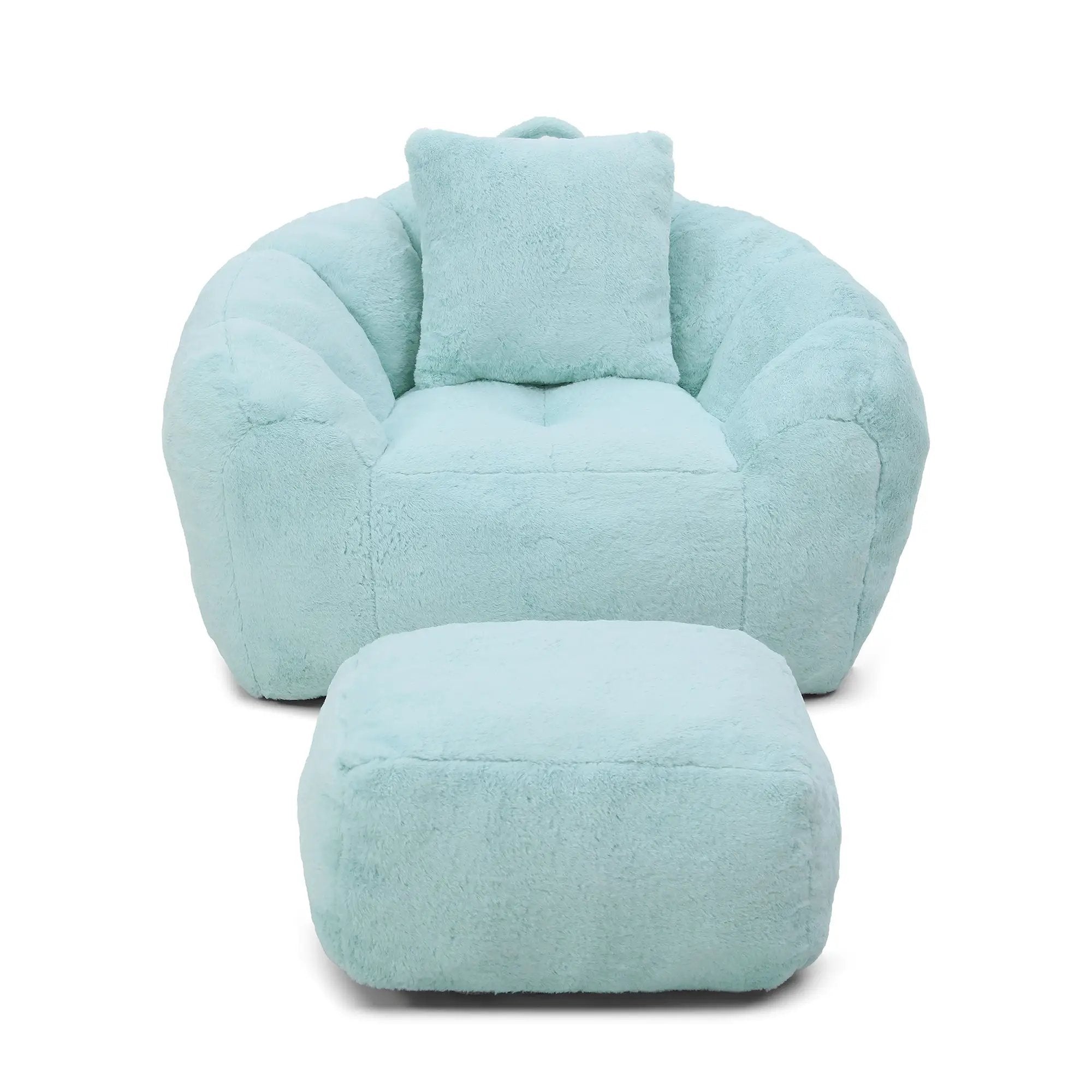 Giant Bean Bag Chair with Footstool by HouseOfZazla