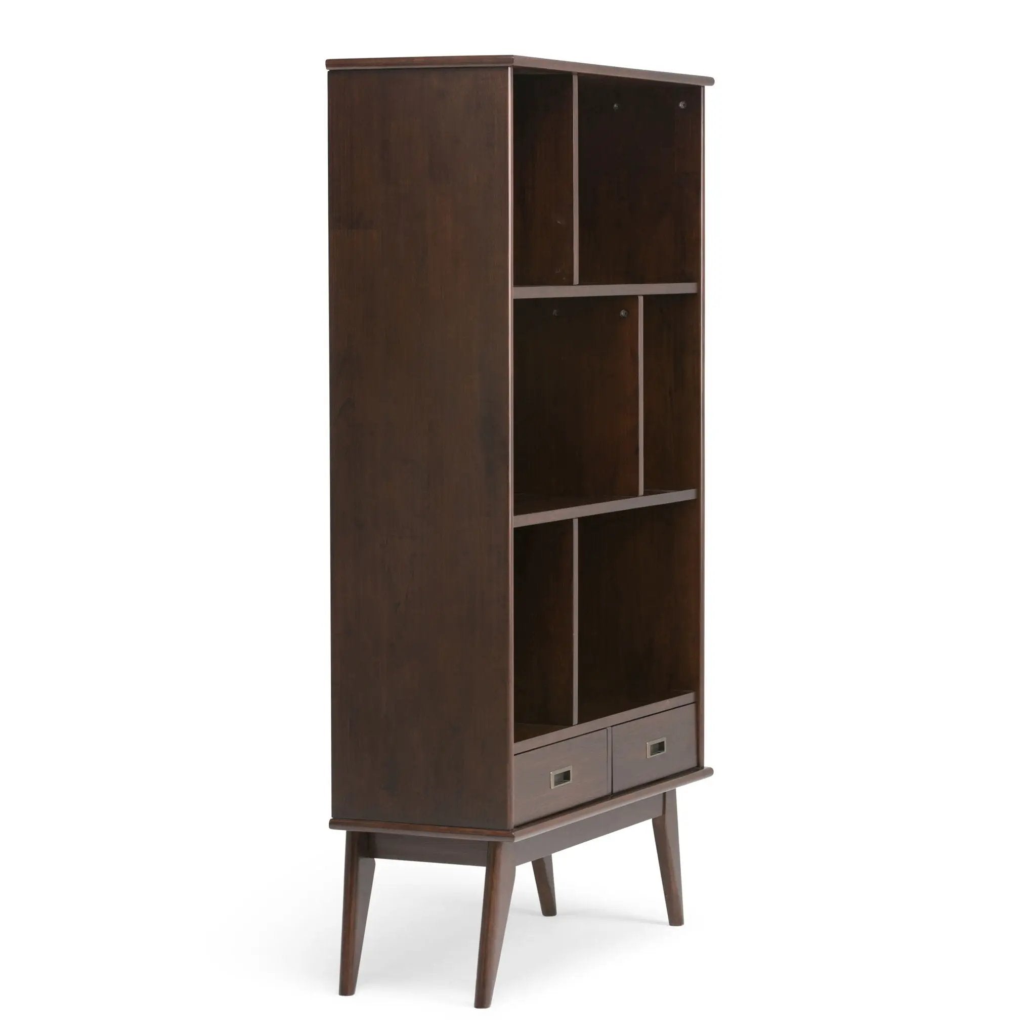 Draper - Mid Century Wide Bookcase And Storage Unit by HouseOfZazla