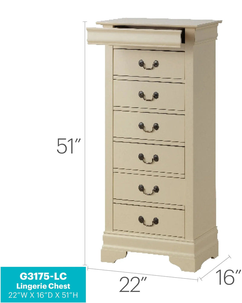 Traditional Style Lingerie Storage Chest Timeless by Unique Piece Furniture