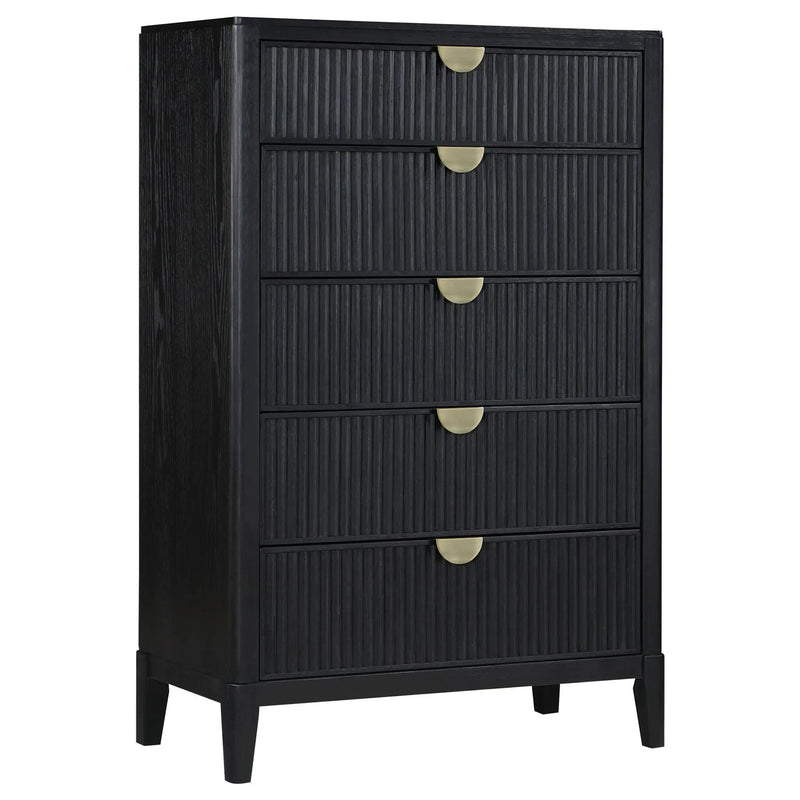 Brookmead 5-drawer Bedroom Chest Black by Unique Piece Furniture
