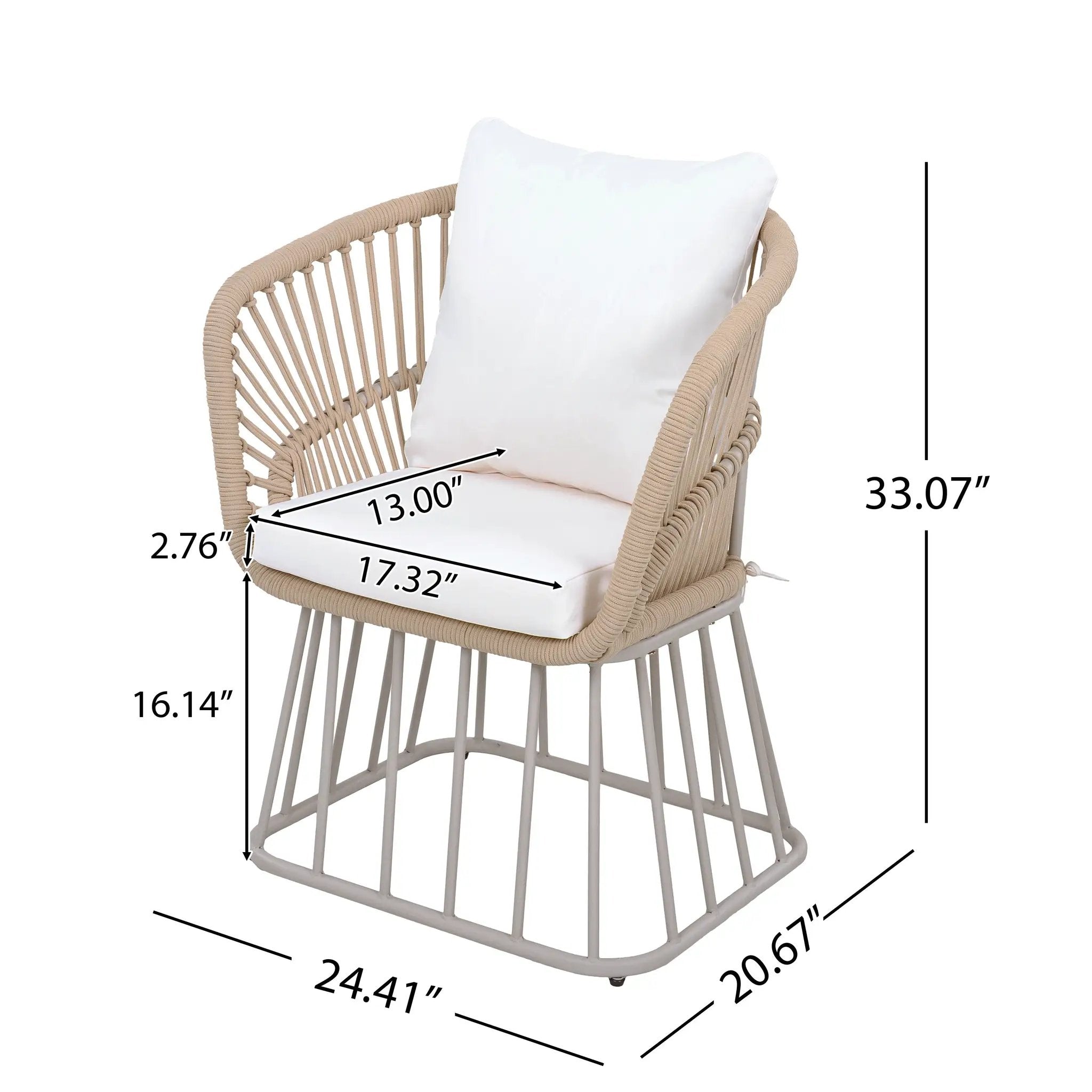 Outdoor 7-Piece Dining Set - Rectangular Teak Wood Table + 6 Wicker Chairs by HouseOfZazla