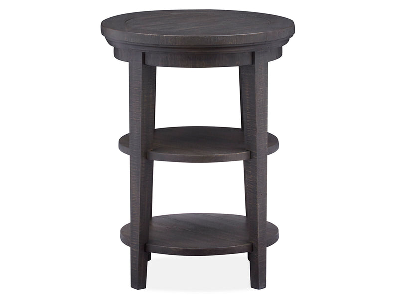 Westley Falls - Round Accent End Table - Graphite, photo 6 of 7
