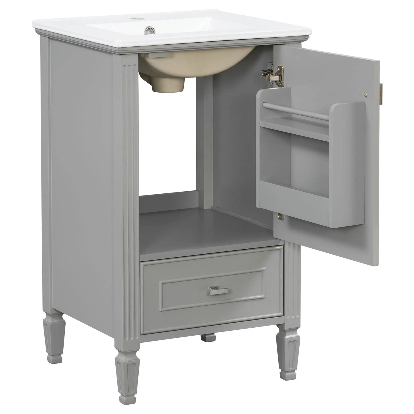 Retro Bathroom Vanity With Sink by HouseOfZazla