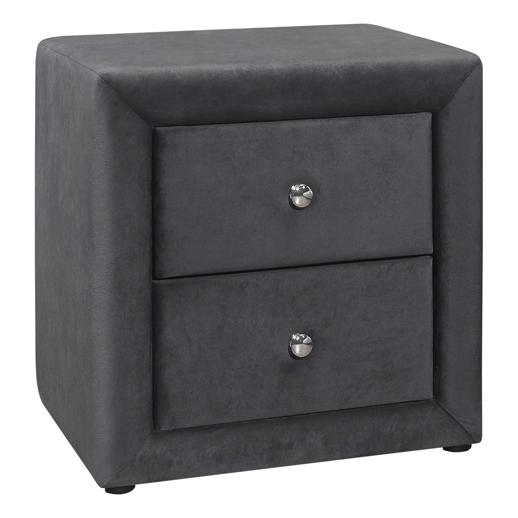 Nightstand, Storage Drawer Versatile Use, Upholstered, Transitional by Unique Piece Furniture