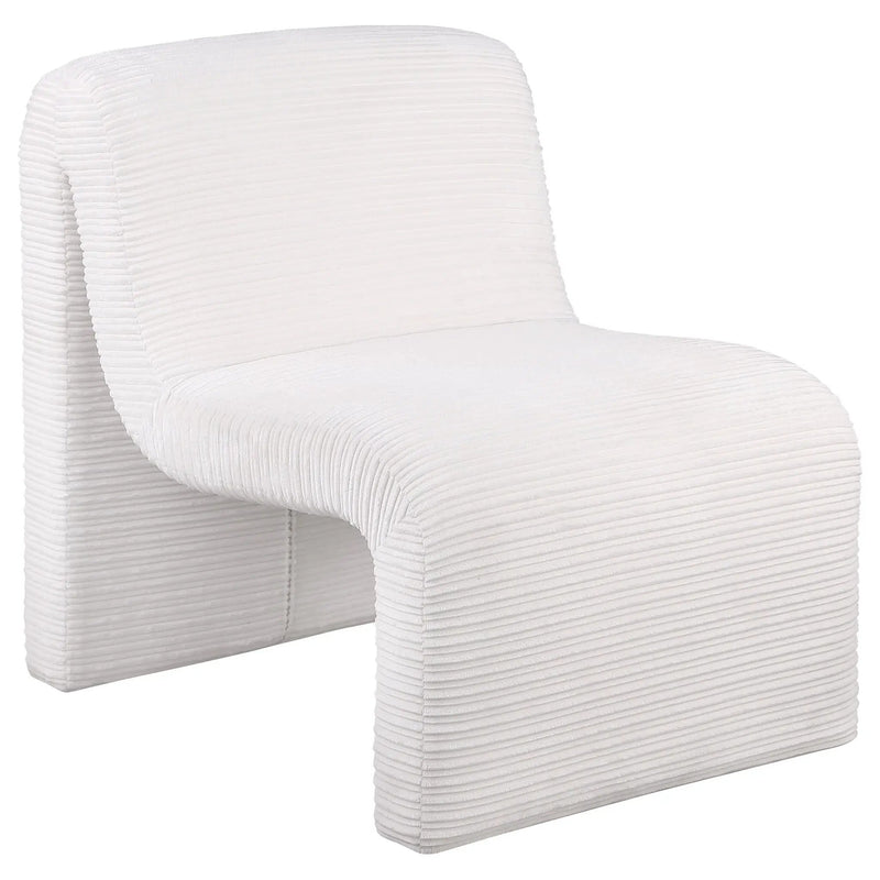 Winne - Curved Armless Accent Chair by HouseOfZazla