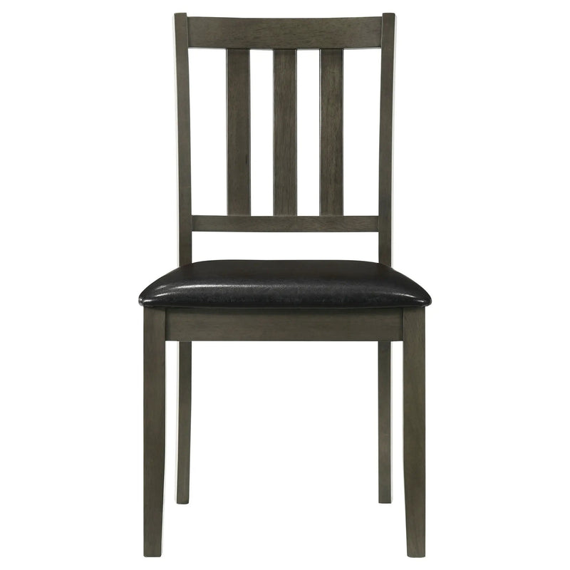 Parkwood 5-piece Square Dining Table Set Charcoal by Unique Piece Furniture