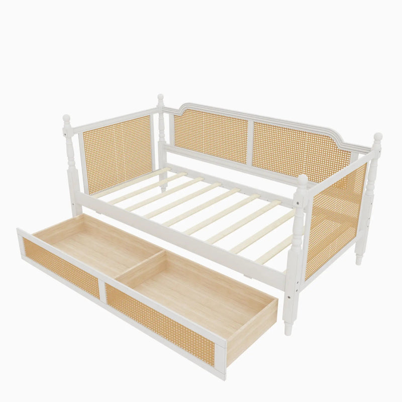 Traditional Style Rattan Daybed, No Box Spring Needed by HouseOfZazla