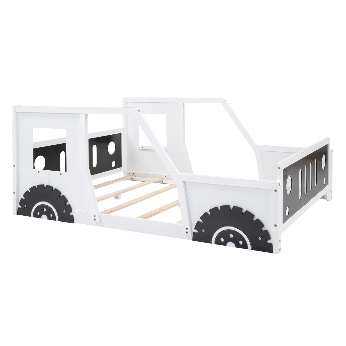 Classic Car Shaped Platform Bed with Wheels - Twin or Full Size, photo 4 of 40