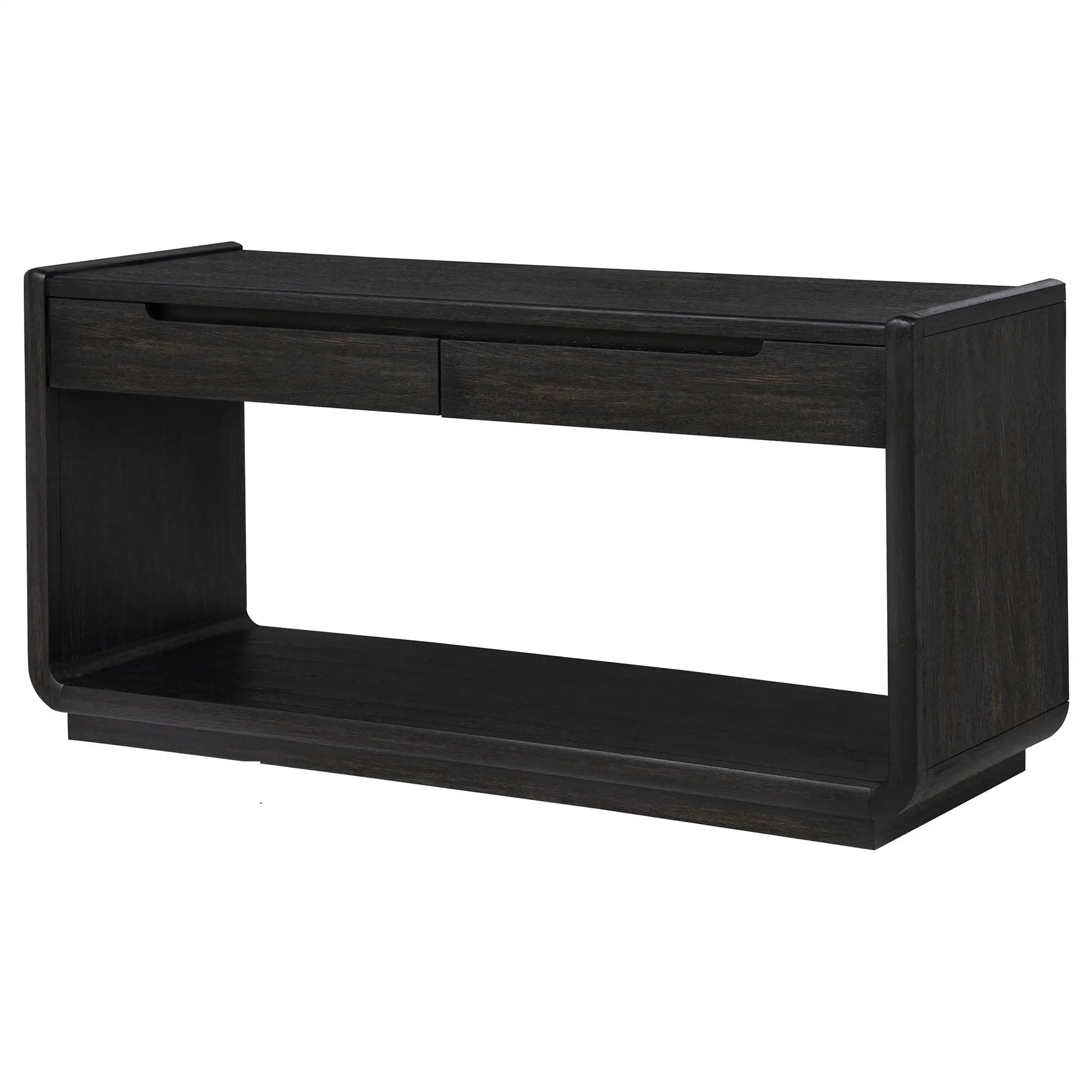 Leandro 2-drawer Entryway Sofa Console Table Burnished Black by Unique Piece Furniture