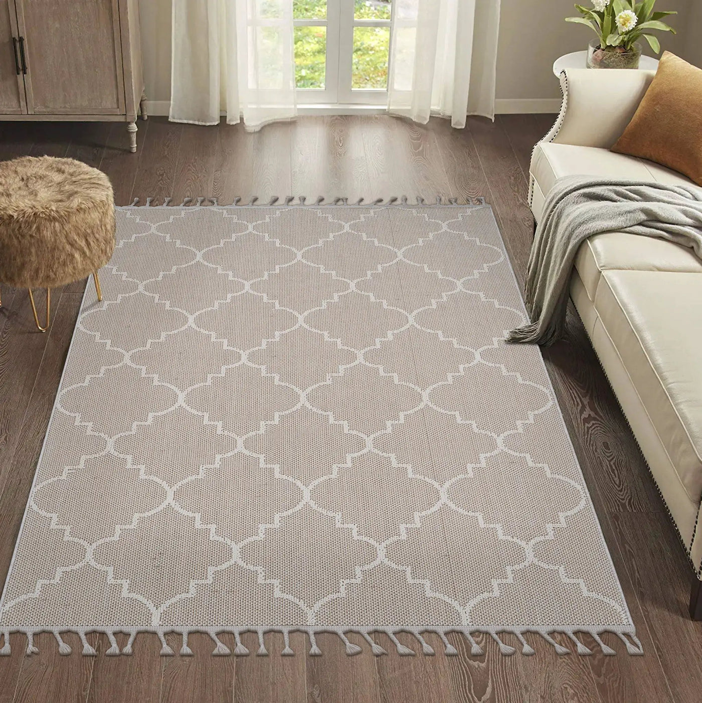 Guros - Trellis Indoor / Outdoor Area Rug by HouseOfZazla