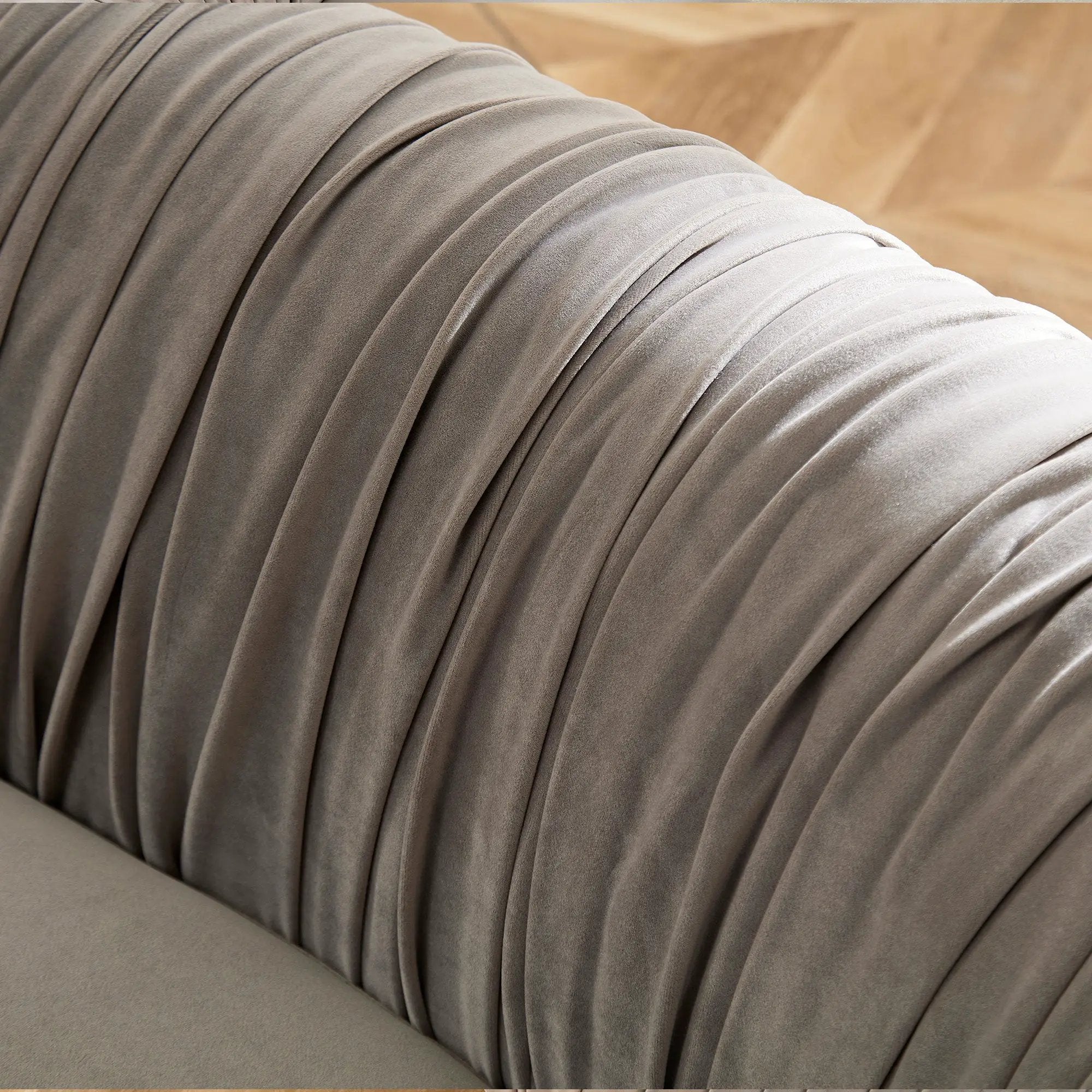 Modern Curved Sofa with Elegant Crescent Design by HouseOfZazla