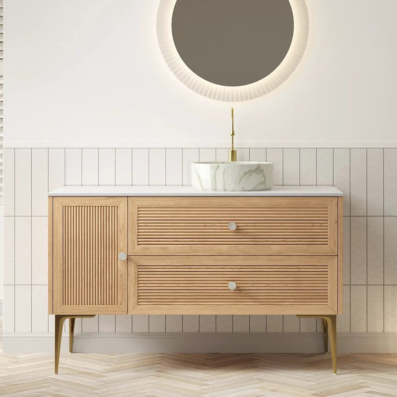 MUNIN 48" Bathroom Vanity with Sink by HouseOfZazla