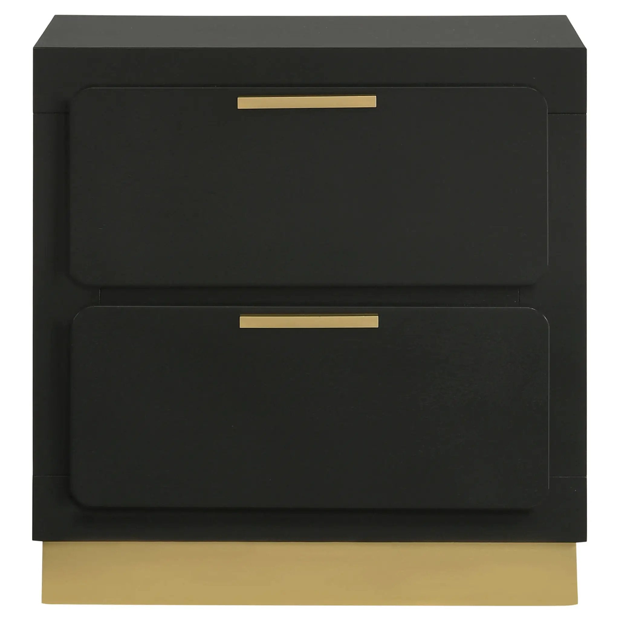Caraway 2-drawer Nightstand Black by Unique Piece Furniture