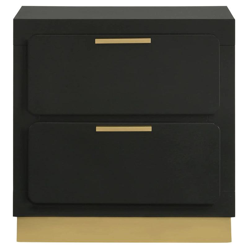 Caraway 2-drawer Nightstand Black by Unique Piece Furniture