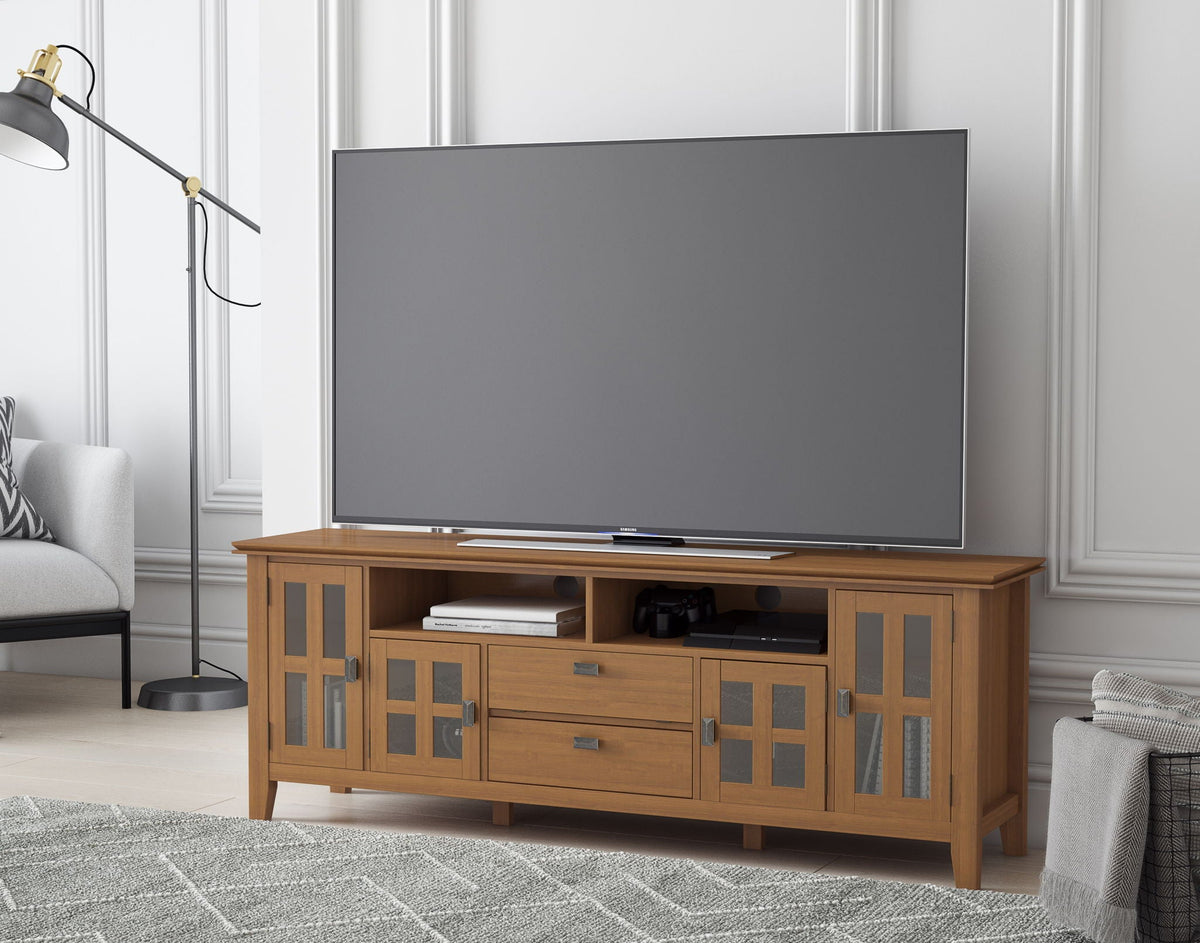 Artisan TV Media Stand with Flip-Down Drawer Storage - Multiple Colors, photo 36 of 40