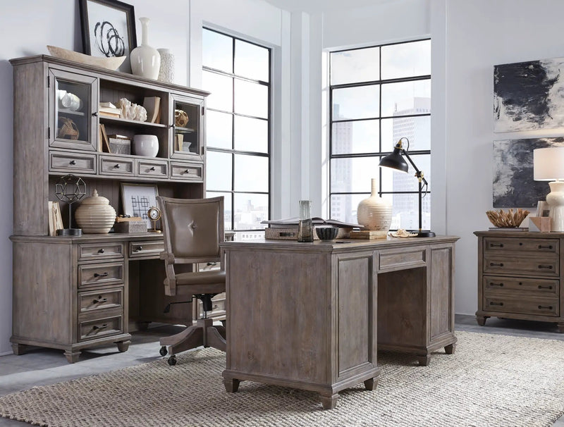 Lancaster - Executive Desk - Dove Tail Gray by Unique Piece Furniture