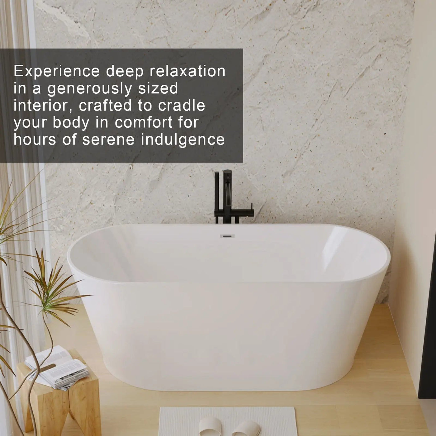 Glossy Freestanding Bathtub With Toe Tap Drain by HouseOfZazla
