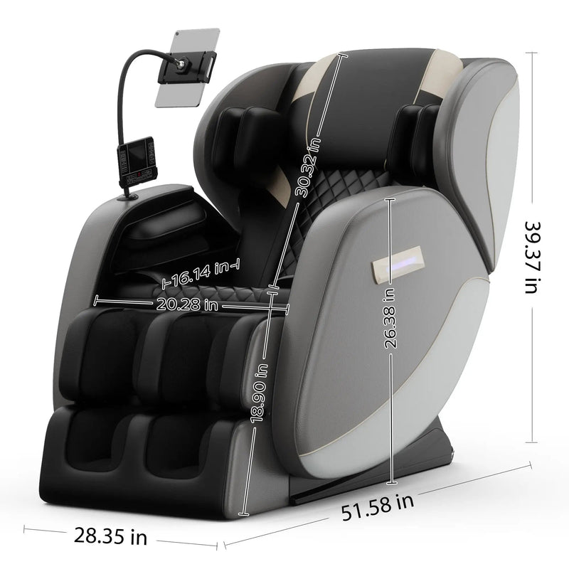 Massage Chair Recliner with Zero Gravity and Full Body Air Pressure by HouseOfZazla